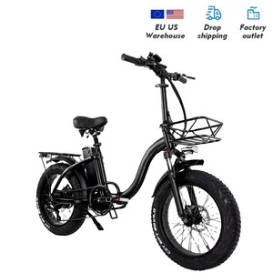 אופניים חשמליים מתקפלים לנשים 250W/500W/750W מנוע 15ah צמיג שמן 6 מהירויות רכזת אחורי מנוע מנשא אחורי סוללה האיחוד האירופי מחסן