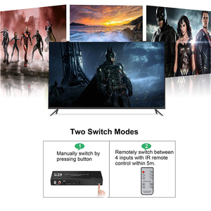 4x2 HDMI de Audio 2,0 y arco interruptor 4 en 2 conmutador HDMI Splitter con 3,5mm L/R Coaxial puerto óptico con Control remoto IR - Product Image 5