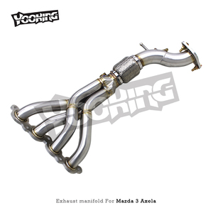 YK หัวต่อการไหลแบบอิสระสำหรับ MAZDA 3 Axela 1.5L/2.0L 2014-2023สแตนเลสสตีล4ถึง1ท่อร่วมปรับจูนระบบที่อ่อนล้า