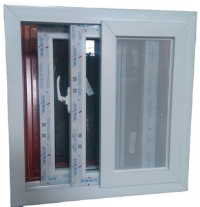 Çin üretici ses yalıtımı kavisli kemer sürgülü 3 katmanlı PVC pencere 88 windows - Product Image 4