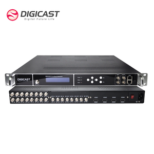 Transmodulador DIGICAST Digital RF DVB SS2 para 16 RF DVB-C ou 32 QAM RF Modulador