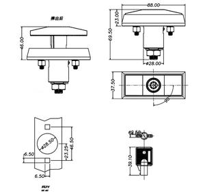 R-200 Pop up otomat T kolu kilidi - Product Image 6