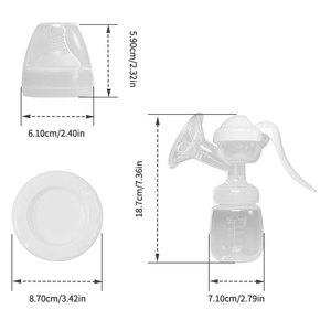Хит продаж, белый молокоотсос для беременных, без БПА, ручной молокоотсос для беременных женщин, силиконовый молокоотсос для грудного вскармливания - Product Image 3