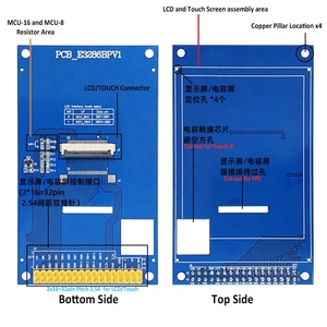 MCU-8 MCU-16 bit 3.2 pollici 240*320 modulo LCD luce solare esterna leggibile display PCAP touch compatibile con modulo Arduino