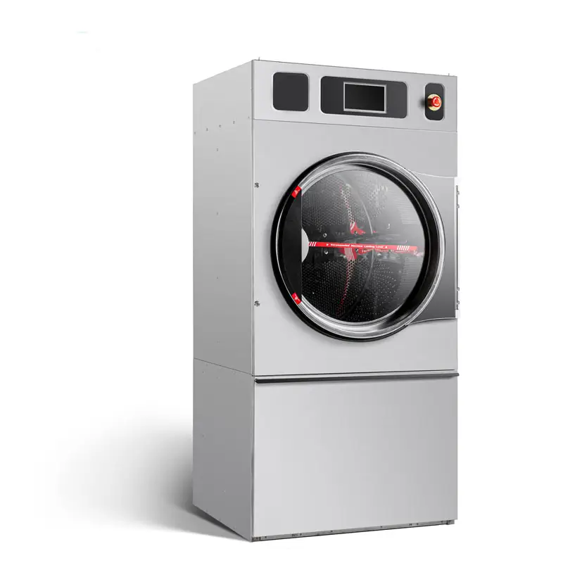 Pengering kain dioperasikan koin pengering tunggal untuk Hotel Rumah Sakit komersial mesin pengering cucian peralatan cucian 33KG