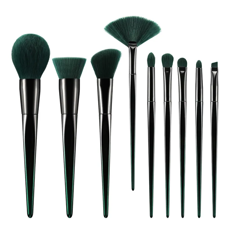 Yuanmei Pfau Design Professionelle Private Label 9Pcs Kosmetik Make-Up Pinsel Set