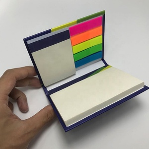 Mini marcador de página de papel con logotipo personalizado, Bloc de notas, Bloc de notas adhesivo, soporte de bloque, caja de libro, cubierta dura única, autoadhesivo para oficina - Product Image 2