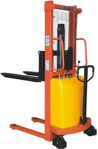 Impilatore elettrico Semi-elettrico stacker elevatore pallet carrello elevatore 1 tonnellata 1.5 tonnellate 2 tonnellate strumenti di carico e scarico - Product Image 4