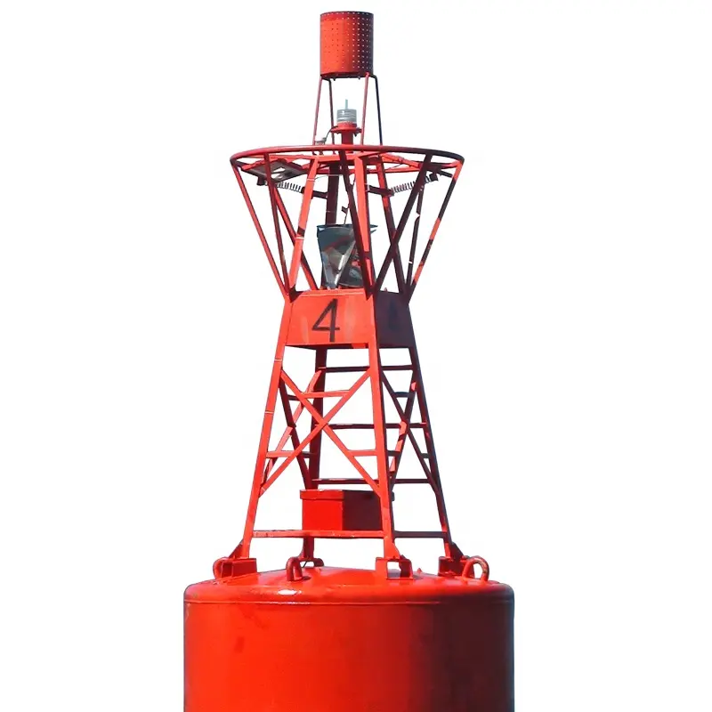 Steel ocean deep water buoys for navigational warning buoys comply with international IALA standards