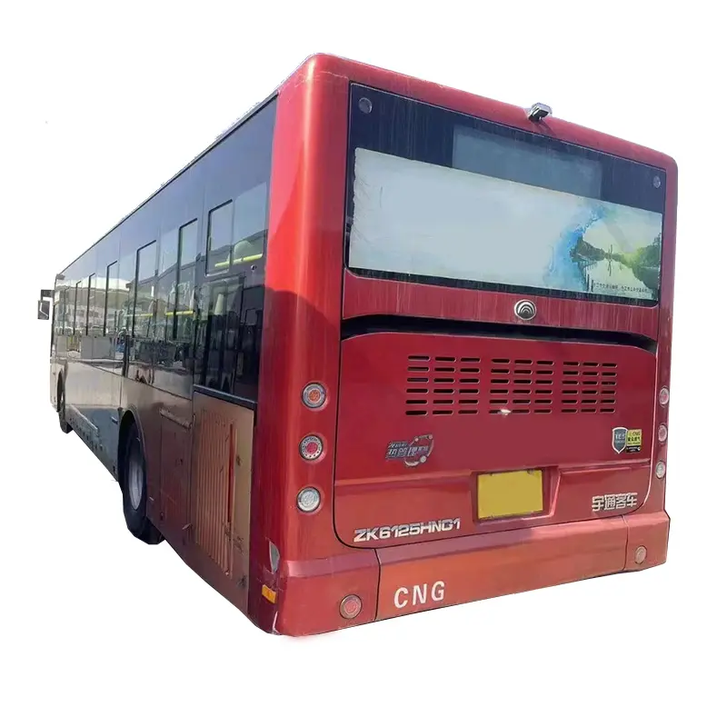 حافلة yutong CNG مستعملة 12m lhd حافلة المدينة الحضرية الحضرية لنقل الركاب