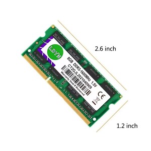 DDR3L DDR3 2GB 4GB 8GB 1600MHz PC3-12800 Nicht-ECC ungepuffert 1,35 V/1,5 V CL11 2 Rx8 204Pin SODIMM Laptop-Speicher RAM - Product Image 4
