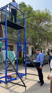 500KG pengangkat perancah listrik portabel seluler, Lift lift kecil untuk Construction2-8m pengangkat perancah listrik - Product Image 2