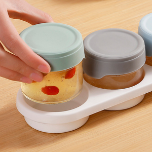 Cuenco de almacenamiento de vidrio estilo color, caja de almacenamiento de alimentos frescos sellada con tapa para contenedor de almacenamiento de Nido de Pájaro - Product Image 3