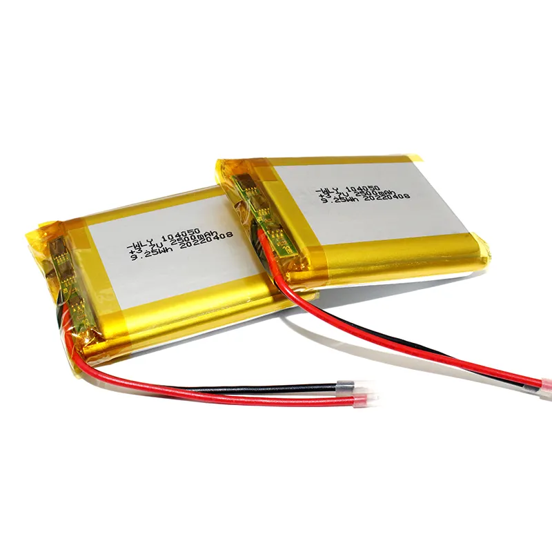 CE-zertifizierte 3,7 V 2500mAh Lipo-Polymer-Batterie 104050 Lithium-Ionen-Batterie für Drohnen-RC-Car