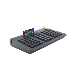 高品质薄膜66键迷你POS可编程键盘，带读卡器KB66M