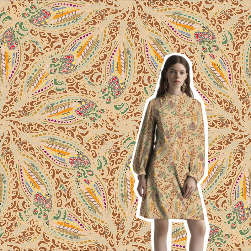 Chất Lượng Cao Thời Trang Hoa Mẫu Thiết Kế Polyester In Ấn Dệt Kim Scuba Vải Cho Ăn Mặc Chất Liệu Và Jersey Vải