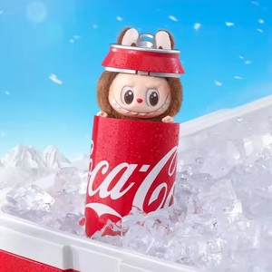 オリジナルPopmartブラインドボックスLabubuドリンクシリーズビニールフェイスブラインドミステリーボックスかわいいアクションフィギュア漫画アニメぬいぐるみ人形