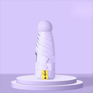促销加厚遮阳口袋便携式可折叠迷你超轻用于带标志的雨水或阳光胶囊伞 - Product Image 6