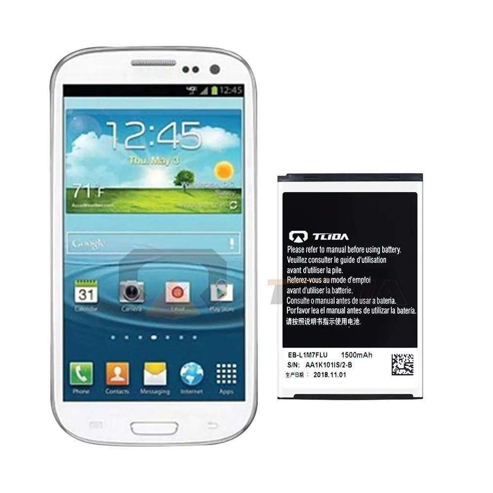 Оптовая цена оригинальный аккумулятор Eb425161lu Eb-l1m7flu для Samsung Galaxy S3 Mini I1890 батарея для мобильного телефона Samsung Gb/t182