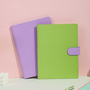 A3 Leather Cover Multi-layer Insert Page File Bag Office Storage <strong>Document</strong> Holder with Buckle for Exam Papers Paper <strong>Notebooks</strong> - Product Image 2