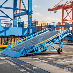 Container 10 Ton Mobile Hydraulic Dock Warehouse Truck Lift Chain Manual for Forklift Work <strong>Platform</strong> <strong>Loading</strong> Ramp - Product Image 6