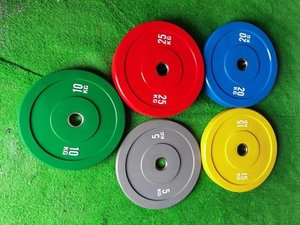 Fitness Olymp spor salonu ağırlık rekabet plakaları standart KG kalibre halter tampon güç kuvvet kauçuk levha - Product Image 2