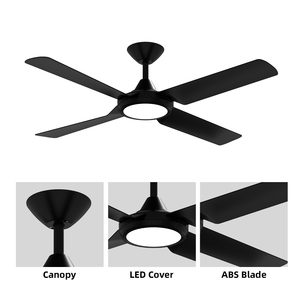 易于安装的传统逆变器Abs叶片小房间48英寸Bldc吊扇带遥控器 - Product Image 5
