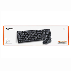 Kabel gebundene Tastatur-und Maus kombinationen Computer tastatur in voller Größe Optische Maus Ergonomisch für Computer-Office-Spiele - Product Image 5