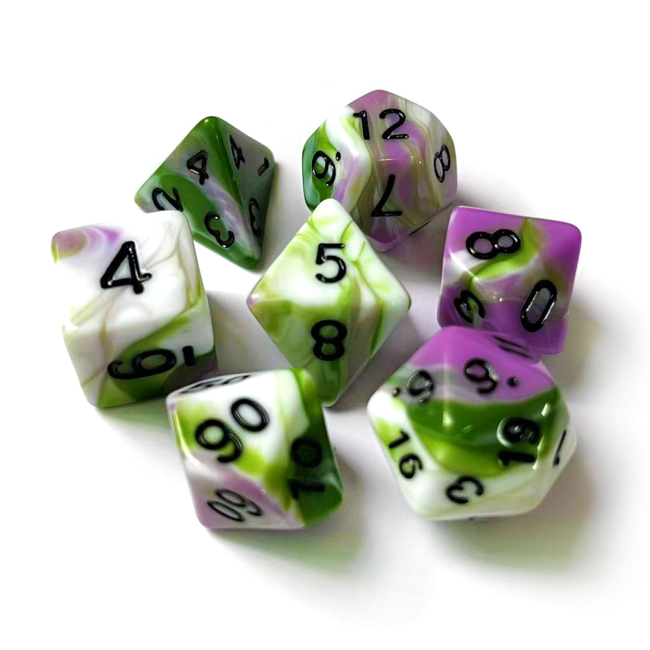 8 verde morado