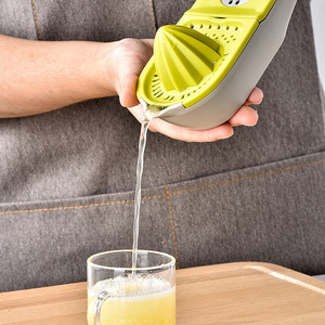 野菜用キッチン用多機能3-in-1オリーブグリーンハンド操作ジューサーレモンスクイーザーレモンゼスター - Product Image 3