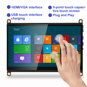Pantalla táctil LCD de 7 pulgadas, monitor táctil capacitivo, panel LCD TFT de 1024x600 con interfaz USB - Product Image 4