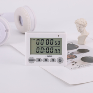 Batterie Großes Display Digital bildschirm Küchen timer Digitaler Timer Quadratischer Koch-Countdown-Alarm Erinnern Sie die Schlaf-Stoppuhr-Uhr - Product Image 2