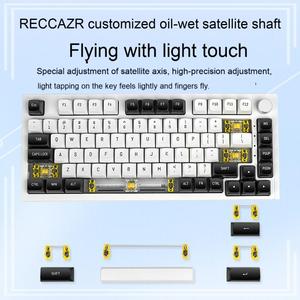 Teclado mecánico de oficina para juegos profesional con retroiluminación RGB inalámbrica de 81 teclas personalizado colorido para un rendimiento Premium - Product Image 3