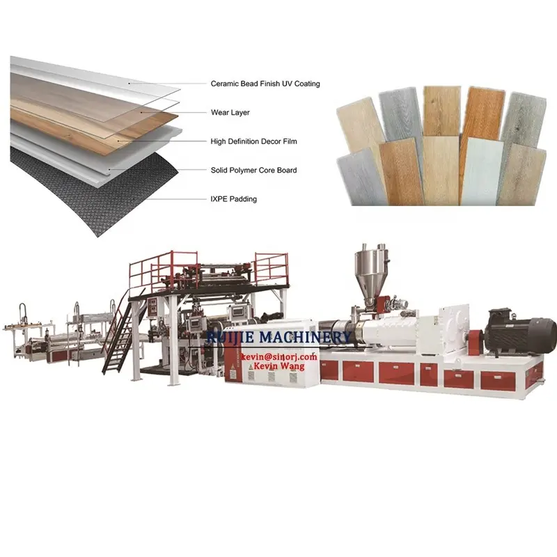 High Capacity Spc/Lvt/ tile / vinyl flooring sheet Making Machine /extrusion / production Line