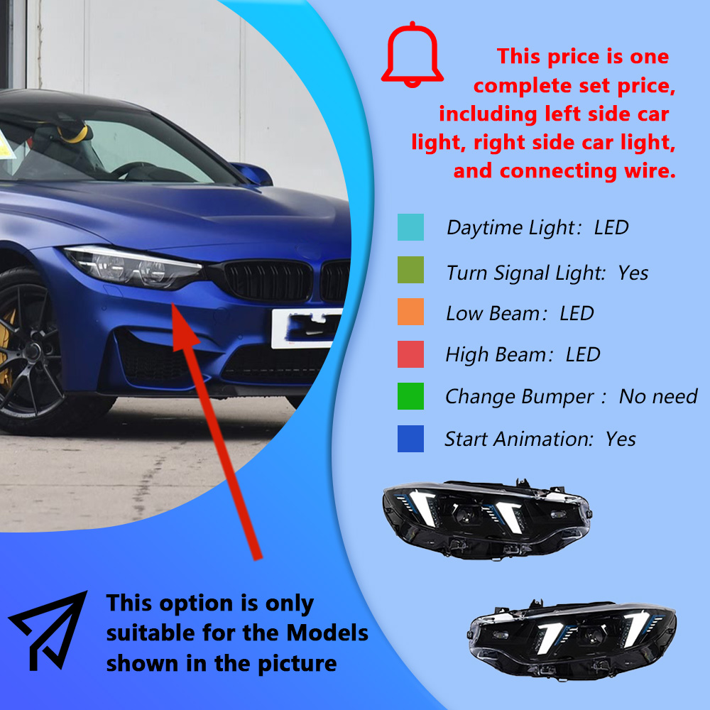 Headlights one set