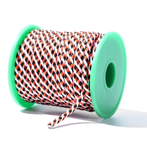 Cuerda de poliéster trenzada de tres hebras de calidad, cordón elástico redondo de 1mm-16mm para escalada y nudo de columpio, tamaños de 2, 3 y 4mm - Product Image 1