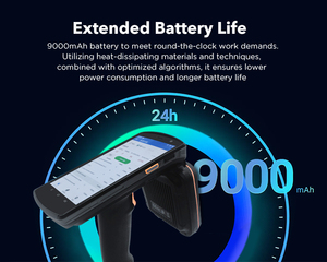 Uhf rfidハンドヘルドリーダーRFID PDAハンドヘルドAndroid UHF RFIDリーダーUHFバーコードリーダーロジスティック倉庫用 - Product Image 6