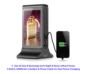 New Restaurant Menu Power Bank Order Call <strong>Functions</strong> 7 Inch <strong>LCD</strong> Touch Screen WiFi Table Android Advertising <strong>Display</strong> Player - Product Image 3