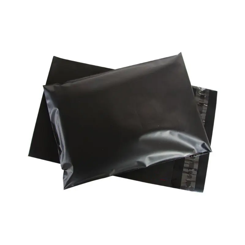 EN13432 certificate 100% Biodegradable Courier Bags Custom Shipping Bags Black
