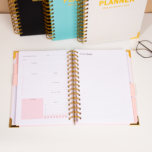 Tùy chỉnh A5 xoắn ốc màu hồng mục tiêu kế hoạch hàng tuần biểu hiện mục tiêu Tạp Chí undated kế hoạch cuốn sách chương trình nghị sự máy tính xách tay - Product Image 5