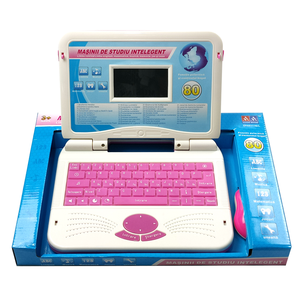 Jinming 80 Functions English and Romanian Learning Machine Toy Laptop <strong>Computer</strong> for Kids with Mouse - Product Image 1