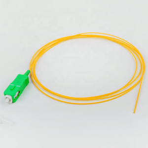 唐虎黄色护套紧缓冲光缆跳线9/125 SM单工SC APC/PC 0.9毫米，适用于有线电视FTTH尾纤FC SC LC ST - Product Image 1