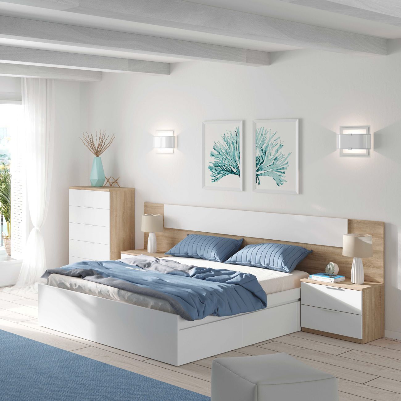 Couleur: Artik White (Matte White) -Chêne canadien