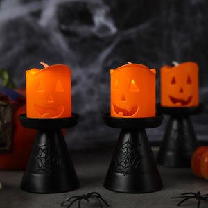 Joylit Hot Bán Halloween bí ngô đèn lồng trang trí LED nến đèn Halloween Đảng đạo cụ - Product Image 1