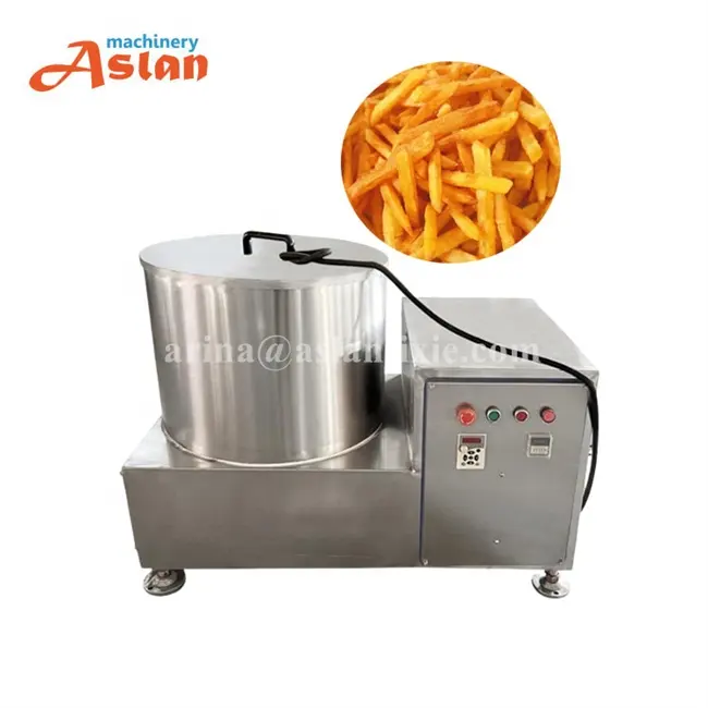 Semi-automatic centrifugal fried food oil deoiler machine vegetable and fruit potato chips dehydration machine