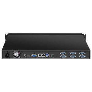 BKHD 1U産業用コンピューターシャーシ6シリアルCOMポート、RS232産業用コンピューターWin XP/7/10 6 DB9 I3-3217U I3-4010U - Product Image 2