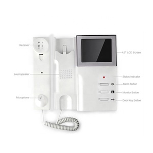 4.3 Inch Clear LCD <strong>Monitor</strong> Wired Video Doorbell Kits, Night Vision <strong>Camera</strong> Door Bell <strong>Intercom</strong> Video Door Phone <strong>System</strong> - Product Image 3