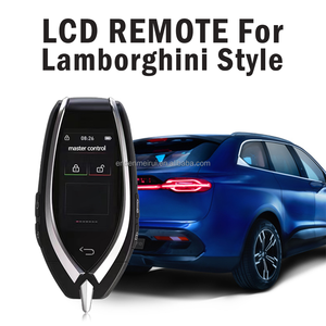 Clé de voiture universelle modifiée avec écran LCD intelligent, kit de télécommande pour voiture avec fonction Keyless Go, style Lamborghini - Product Image 1