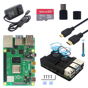 Il più nuovo kit scheda di sviluppo Raspberry Pi 4 modello B 5 v3a adattatore custodia in lega di alluminio - Product Image 1