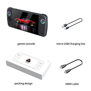 คอนโซลเกมมือถือแบบย้อนยุคพกพา7นิ้วสำหรับ PSP สำหรับผู้เล่นเกมที่มีเกม20000ระบบลินุกซ์